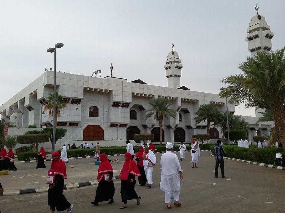 Masjid Aisha at Taneem, the nearest miqat to Makkah.
