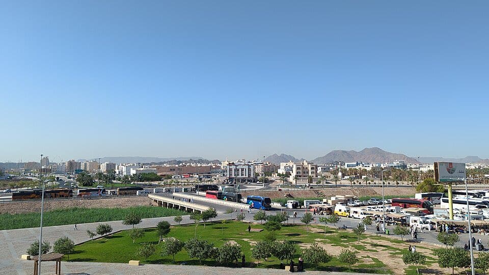 Mount Uhud on the edge of Madinah.