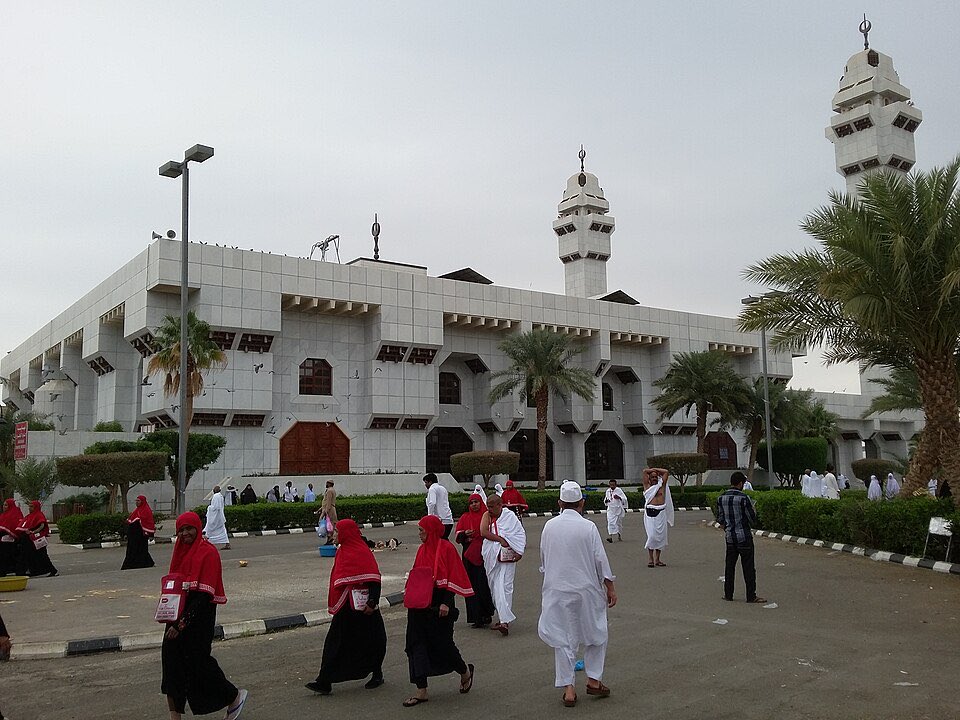 Masjid Aisha at Taneem, the nearest miqat to Makkah.